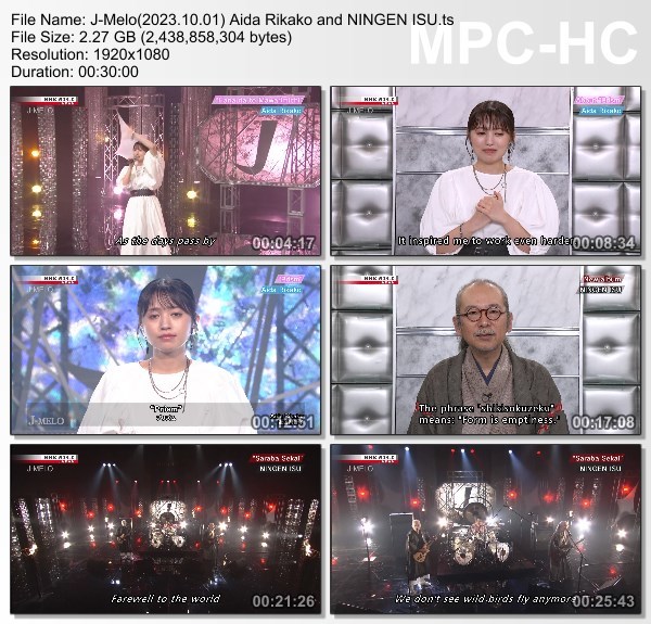 [TV-Variety] J-MELO – 2023.10.01 Aida Rikako and NINGEN ISU