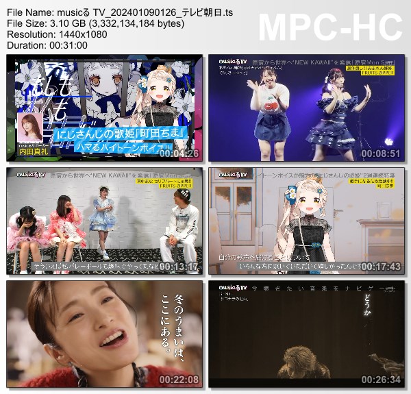 [TV-Variety] musicる TV – 2024.01.08