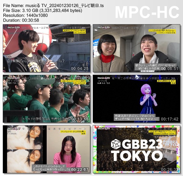[TV-Variety] musicる TV – 2024.01.22