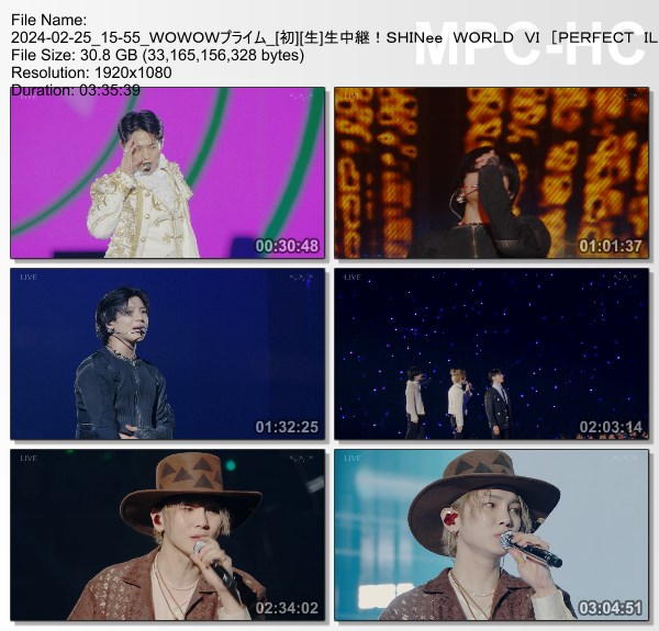 [TV-Variety] SHINee WORLD VI [PERFECT ILLUMINATION] JAPAN FINAL LIVE in TOKYO DOME (WOWOW Prime 2024.02.25)
