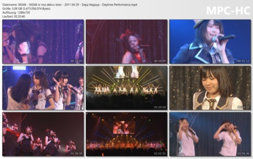 [TV-SHOW] SKE48 – SKE48に、今、できること Concert @ Zepp Nagoya (Daytime Performance) (2011.04.29) (DVDRIP)
