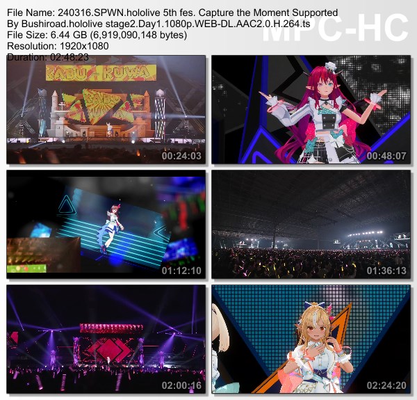 [TV-Variety] hololive 5th fes. Capture the Moment Supported By Bushiroad HoneyWorks stage Day1+Day2 (SPWN 2024.03.17)