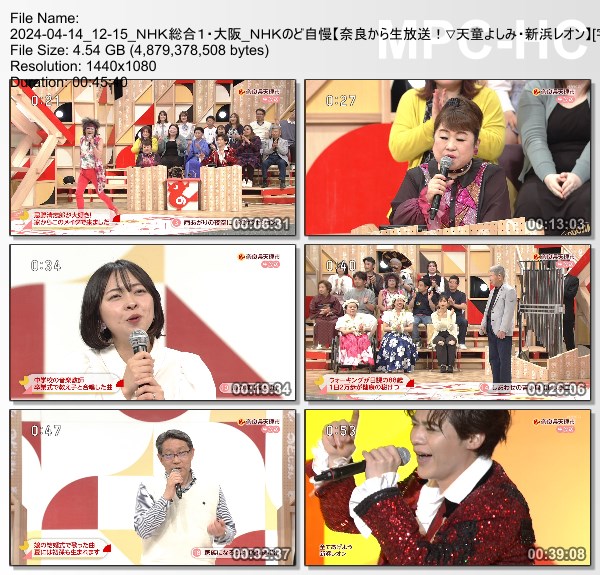 [TV-Variety] NHKのど自慢 – 2024.04.14