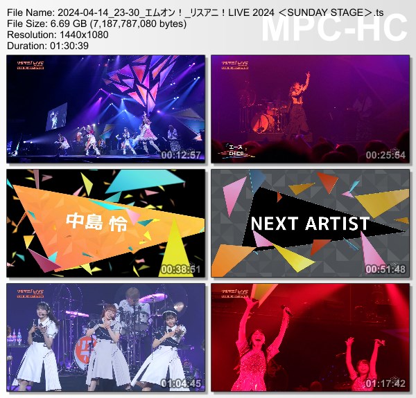[TV-Variety] リスアニ！LIVE 2024 ＜SUNDAY STAGE＞(M-ON! 2024.04.14)