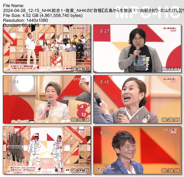 [TV-Variety] NHKのど自慢 – 2024.04.28