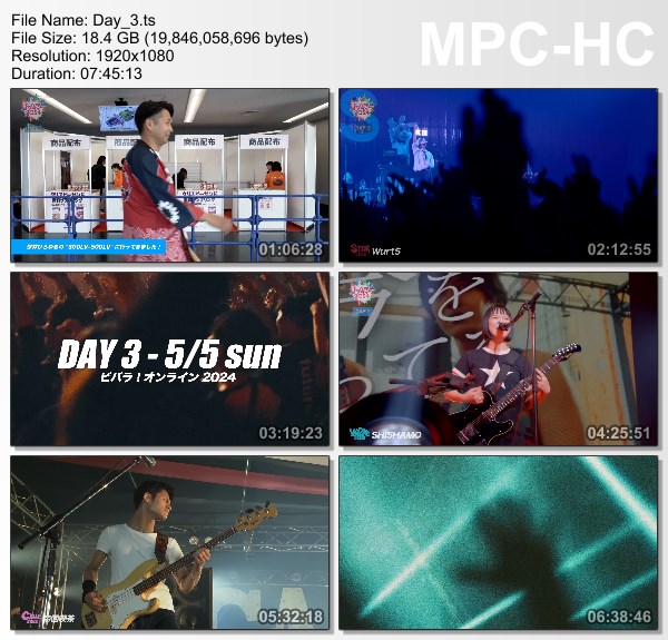 [TV-Variety] VIVA LA ROCK 2024 DAY3 (Streaming+ Channel 2024.05.05)