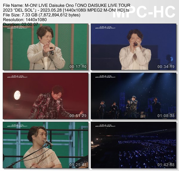 [TV-Variety] 小野大輔 「ONO DAISUKE LIVE TOUR 2023 “DEL SOL”」 (M-ON! 2023.05.28)