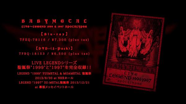 [BDRip] Babymetal Live ~ Legend 1999 & 1997 Apocalypse (2014.10.29)